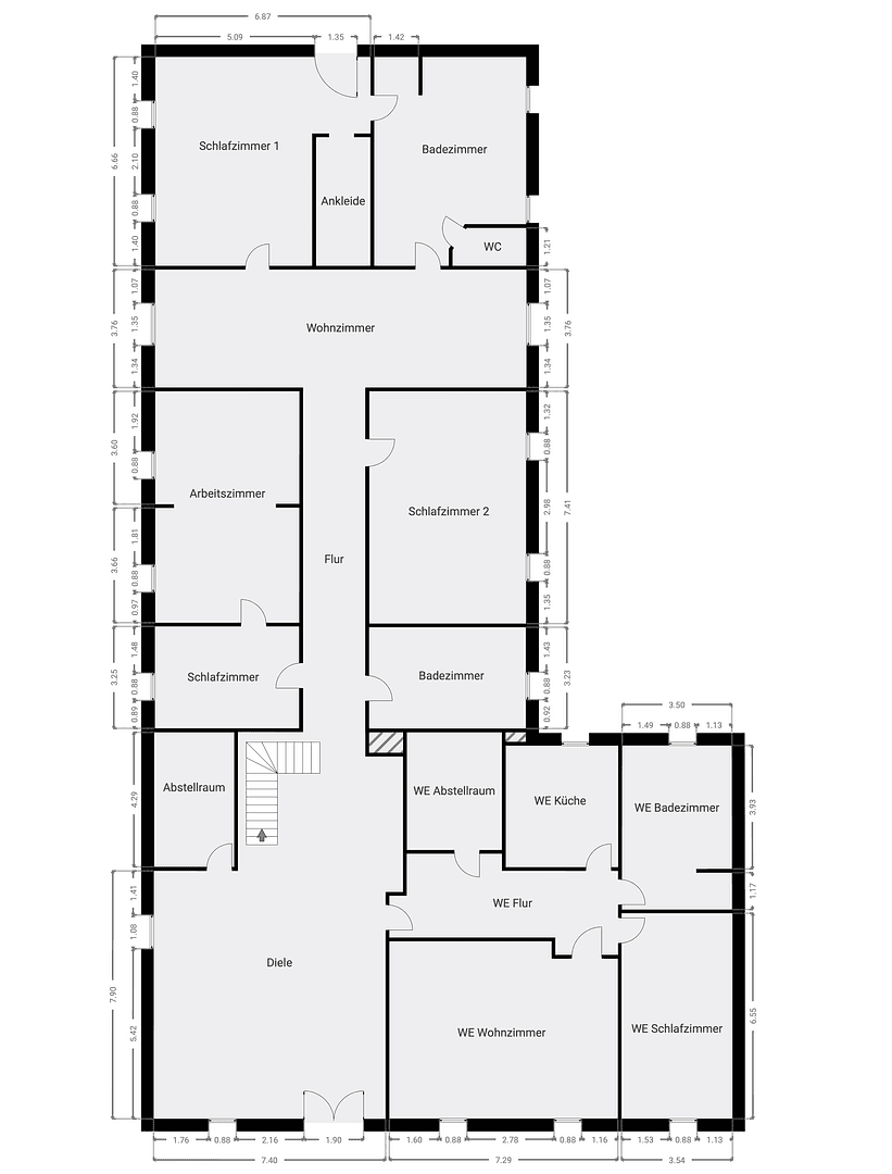 Predaj domu 706 m², pozemok 3.211 m², Dorfstraße 16a, Mölln, Meklenbursko-Predpomoransko Predaj domu 706 m², pozemok 3.211 m², Dorfstraße 16a, Mölln, Meklenbursko-Predpomoransko