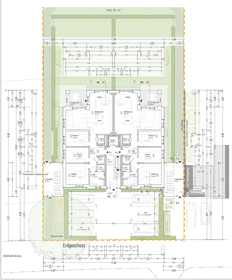 Predaj bytu 4-izbový 109 m², Böddingheideweg 34, Münster, Severné Porýnie - Westfálsko Predaj bytu 4-izbový 109 m², Böddingheideweg 34, Münster, Severné Porýnie - Westfálsko
