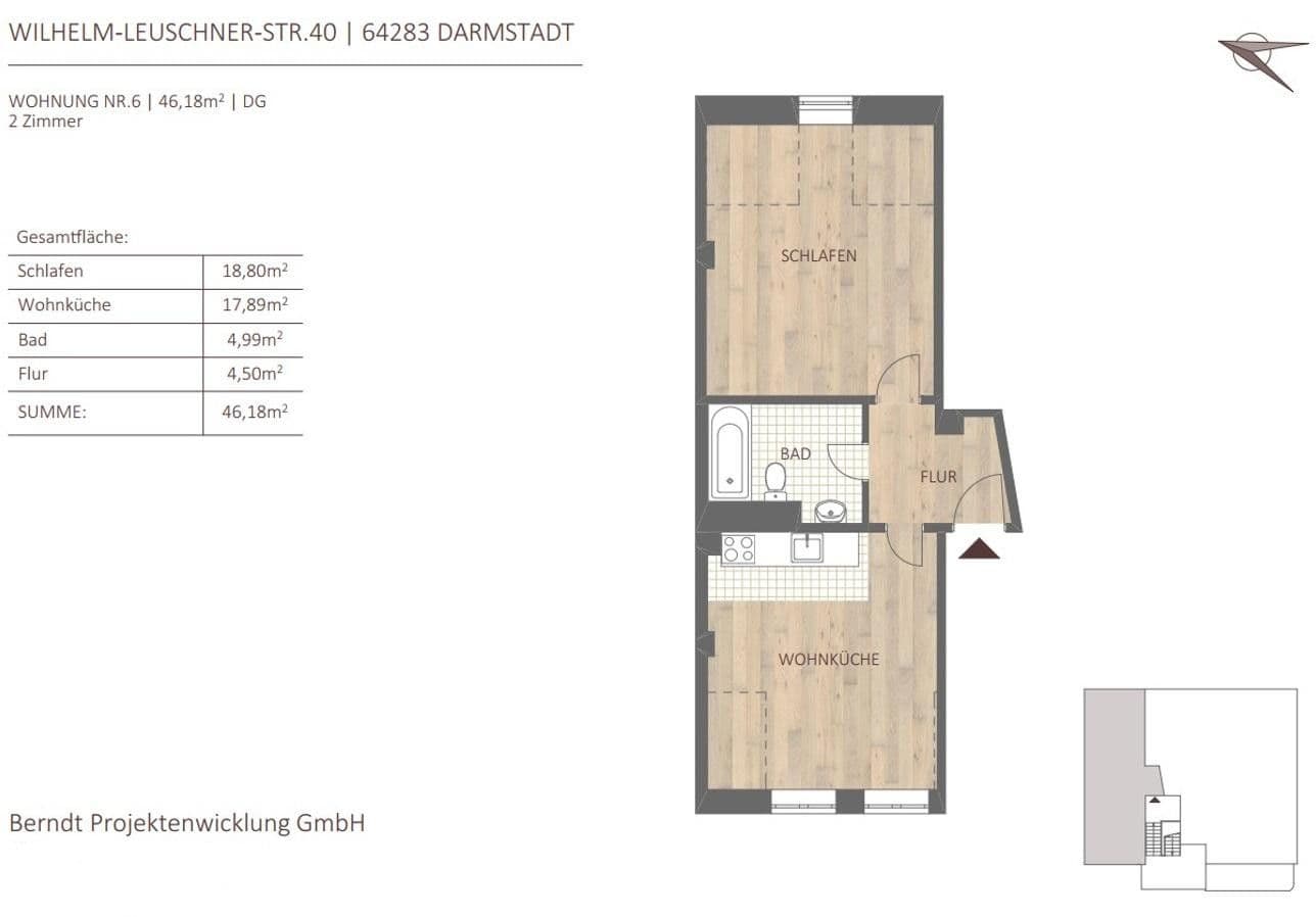 Predaj bytu 2-izbový 44 m², Wilhelm-Leuschner-Str. 40, Darmstadt, Hesensko Predaj bytu 2-izbový 44 m², Wilhelm-Leuschner-Str. 40, Darmstadt, Hesensko