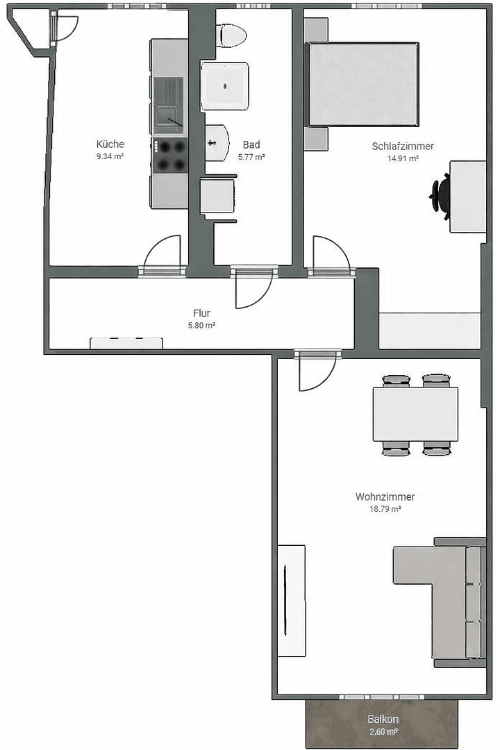Predaj bytu 2-izbový 56 m², Wiesbaden, Hesensko Predaj bytu 2-izbový 56 m², Wiesbaden, Hesensko