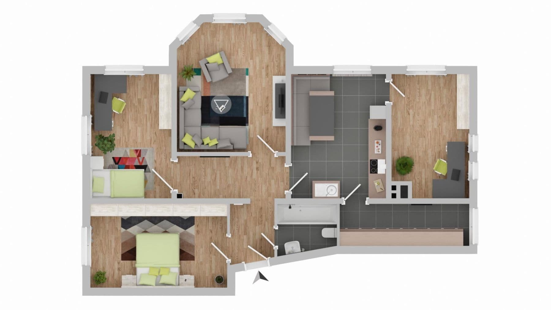 Prenájom bytu 4-izbový 96 m², Friedhofstraße 10, Hamburg, Hamburg Prenájom bytu 4-izbový 96 m², Friedhofstraße 10, Hamburg, Hamburg