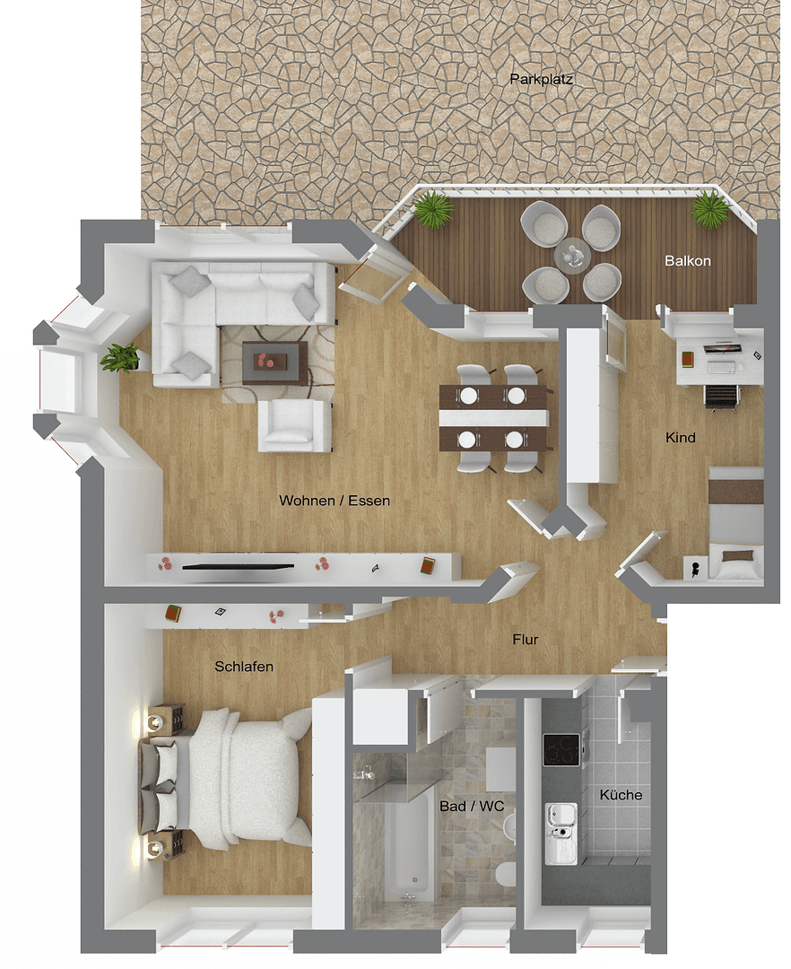 Prenájom bytu 3-izbový 85 m², Weikersheim, Bádensko-Wurttembersko Prenájom bytu 3-izbový 85 m², Weikersheim, Bádensko-Wurttembersko