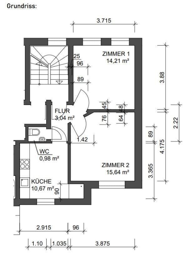 Predaj bytu 2-izbový 45 m², Lübeck, Šlezvicko-Holštajnsko Predaj bytu 2-izbový 45 m², Lübeck, Šlezvicko-Holštajnsko