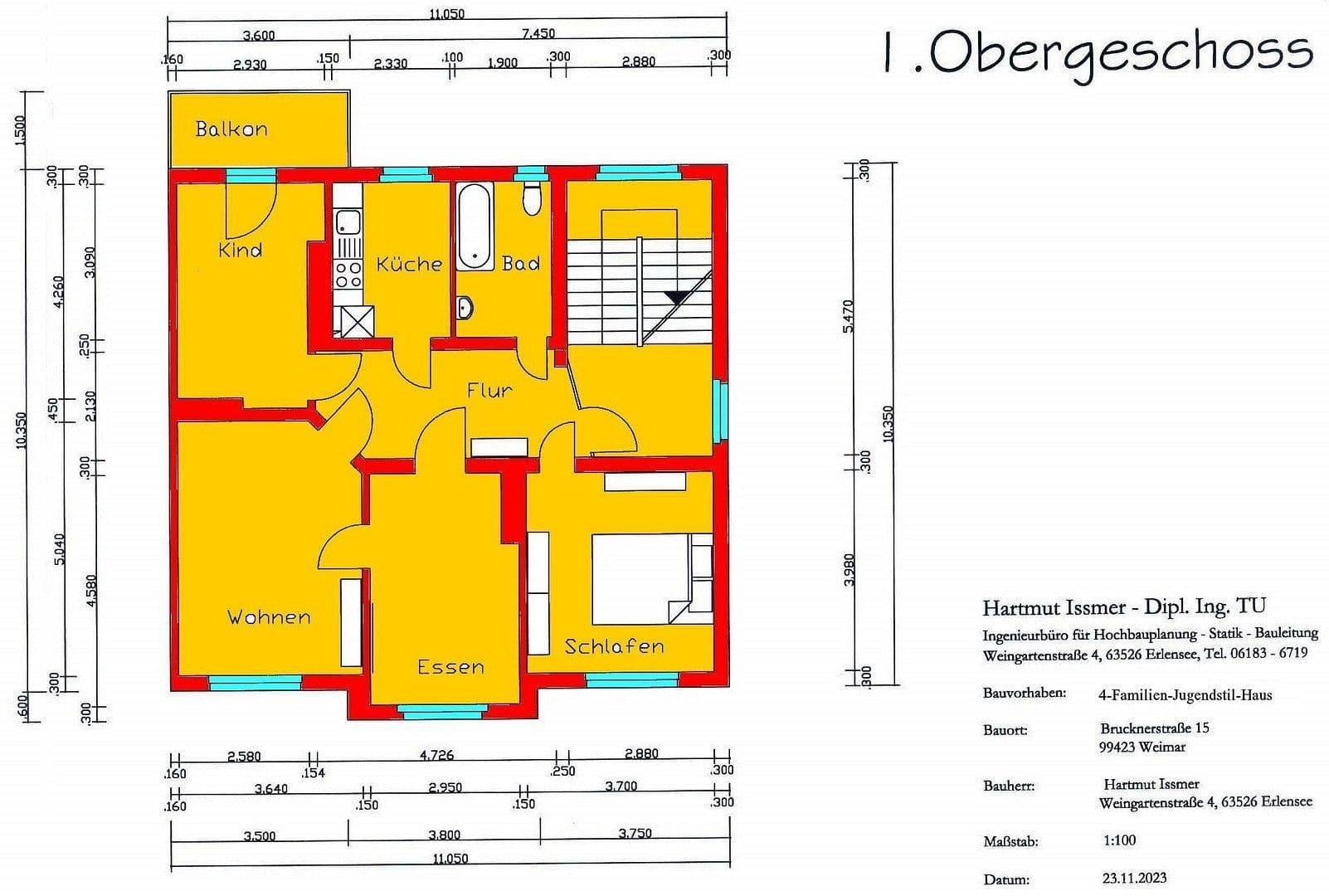Predaj bytu 4-izbový 83 m², Brucknerstraße 15, Weimar, Durínsko Predaj bytu 4-izbový 83 m², Brucknerstraße 15, Weimar, Durínsko