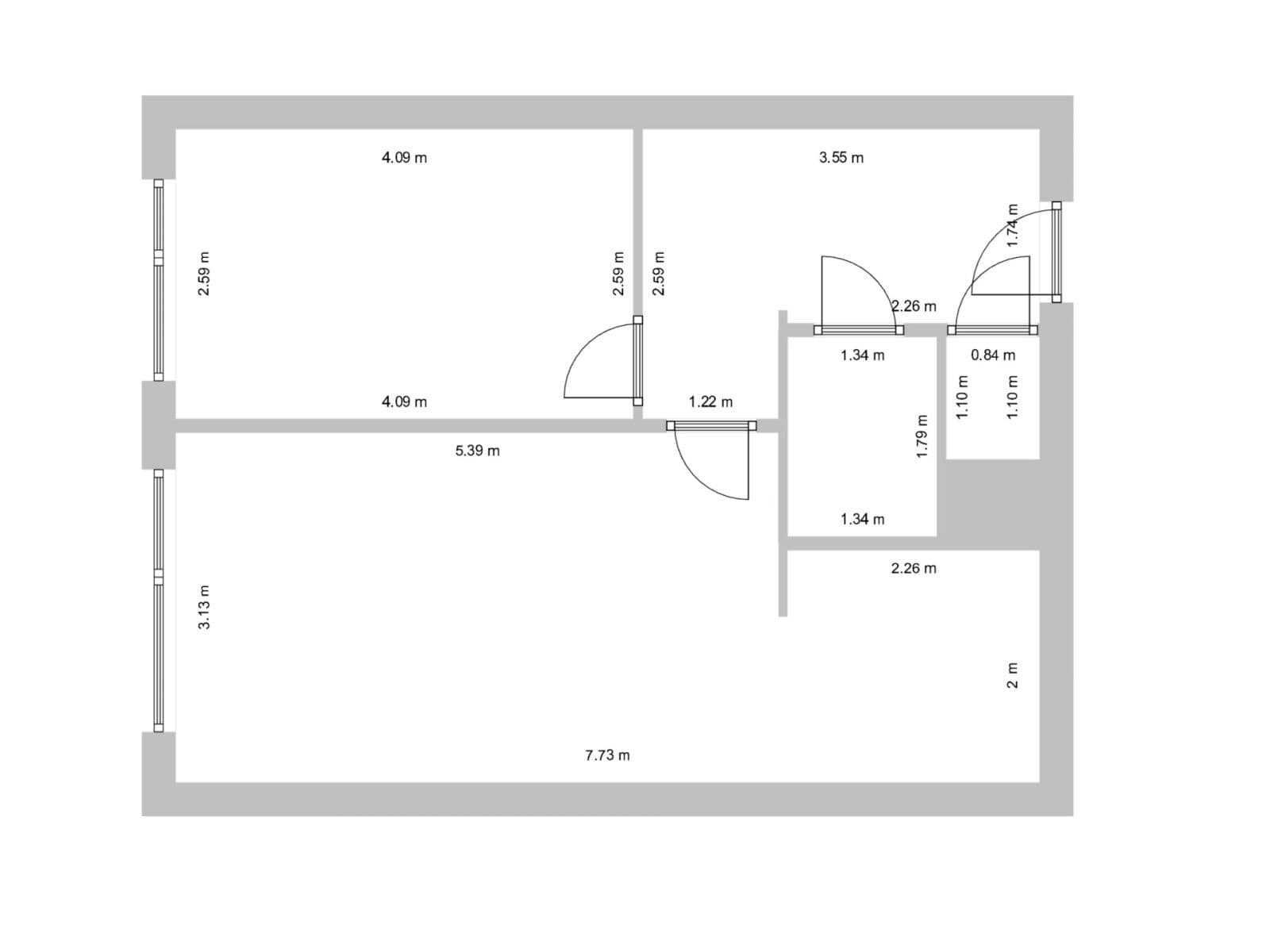 Prenájom bytu 2-izbový 43 m², K Rovinám, Praha, Praha Prenájom bytu 2-izbový 43 m², K Rovinám, Praha, Praha