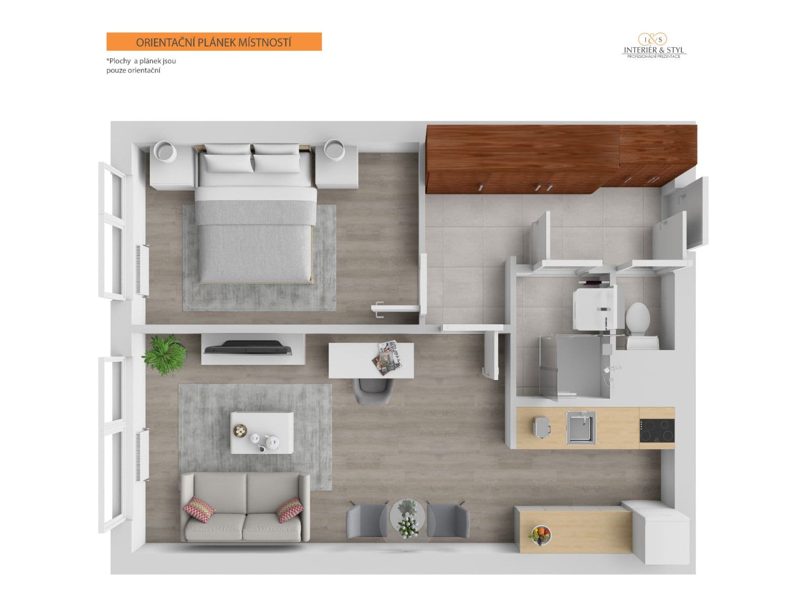 Prenájom bytu 2-izbový 43 m², K Rovinám, Praha, Praha Prenájom bytu 2-izbový 43 m², K Rovinám, Praha, Praha
