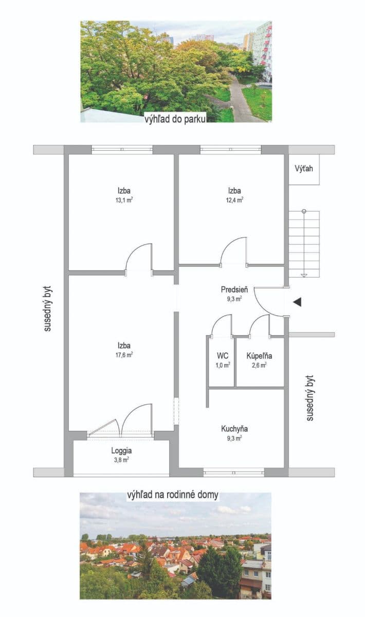 Predaj bytu 3-izbový 70 m², Hornádska, Podunajské Biskupice, Bratislavský kraj Predaj bytu 3-izbový 70 m², Hornádska, Podunajské Biskupice, Bratislavský kraj