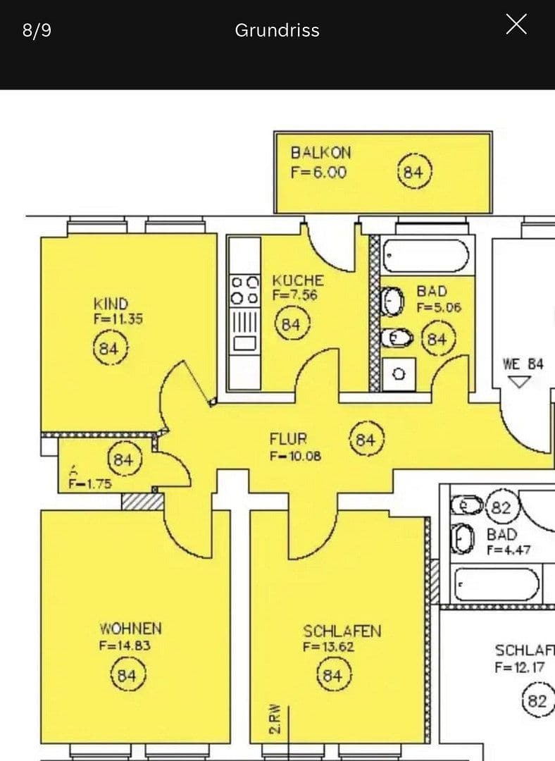 Prenájom bytu 3-izbový 68 m², Große Diesdorfer Str. 8, Magdeburg, Sasko-Anhaltsko Prenájom bytu 3-izbový 68 m², Große Diesdorfer Str. 8, Magdeburg, Sasko-Anhaltsko