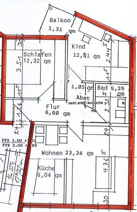 Prenájom bytu 3-izbový 69 m², Ziegelei 16, Aßlar, Hesensko Prenájom bytu 3-izbový 69 m², Ziegelei 16, Aßlar, Hesensko