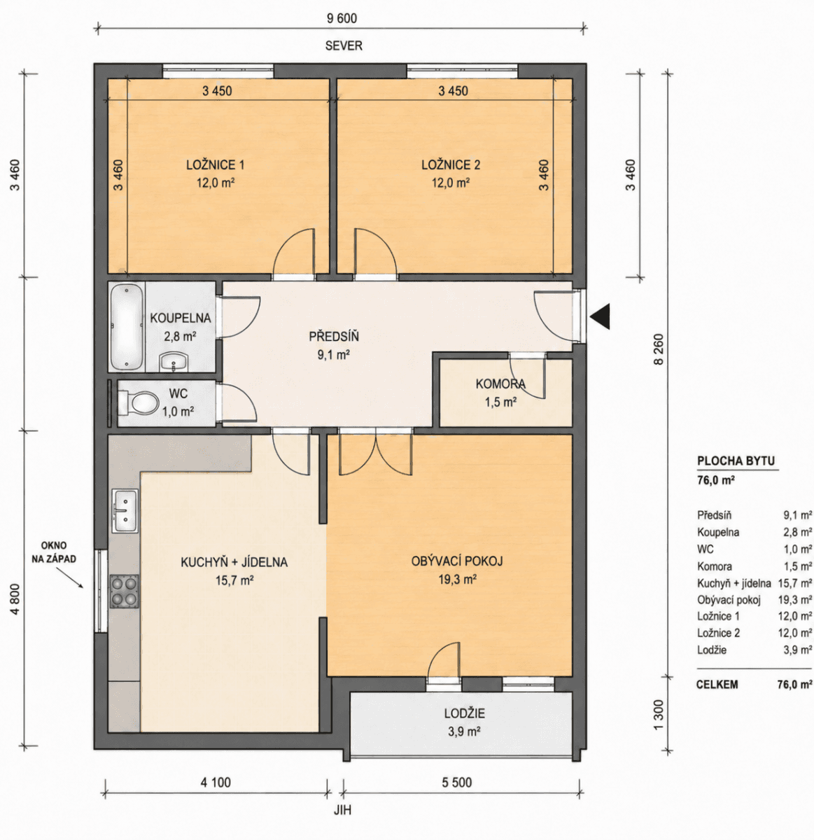 Predaj bytu 3-izbový 71 m², Štichova, Praha, Praha Predaj bytu 3-izbový 71 m², Štichova, Praha, Praha