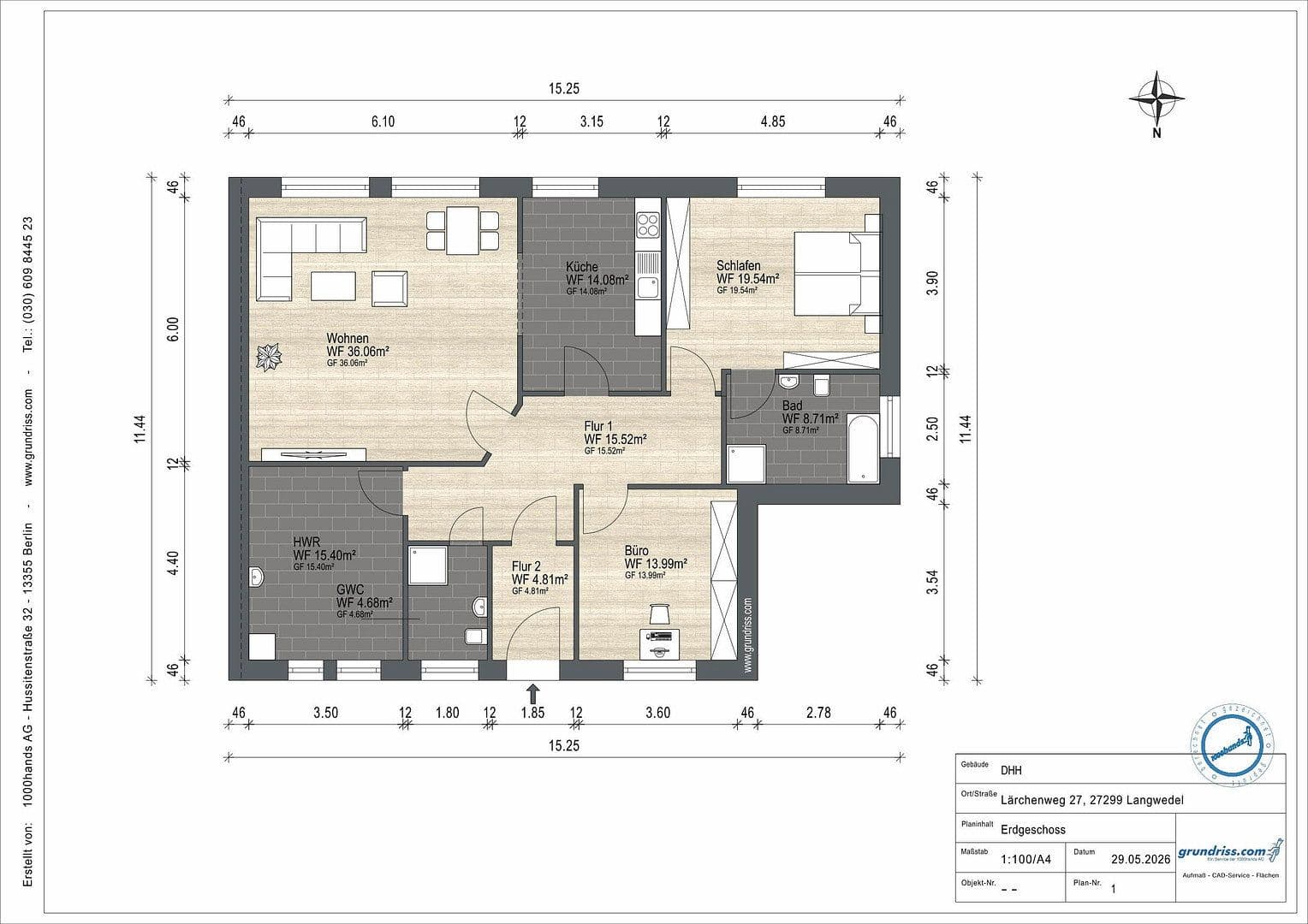 Predaj domu 140 m², pozemok 600 m², Langwedel, Dolné Sasko Predaj domu 140 m², pozemok 600 m², Langwedel, Dolné Sasko
