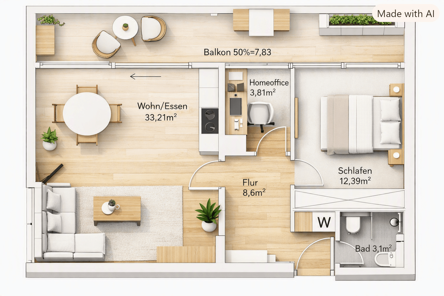 Predaj bytu 3-izbový 69 m², Winzererstraße 180, München, Bavorsko Predaj bytu 3-izbový 69 m², Winzererstraße 180, München, Bavorsko