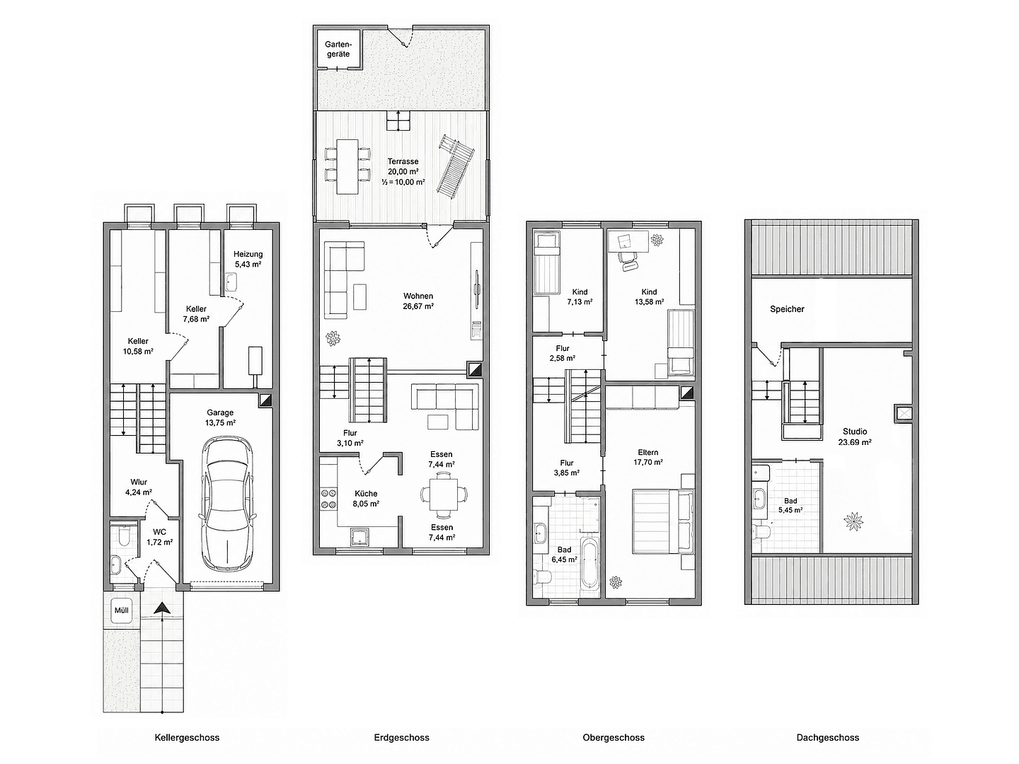 Predaj domu 140 m², pozemok 159 m², Oberschleissheim, Bavorsko Predaj domu 140 m², pozemok 159 m², Oberschleissheim, Bavorsko