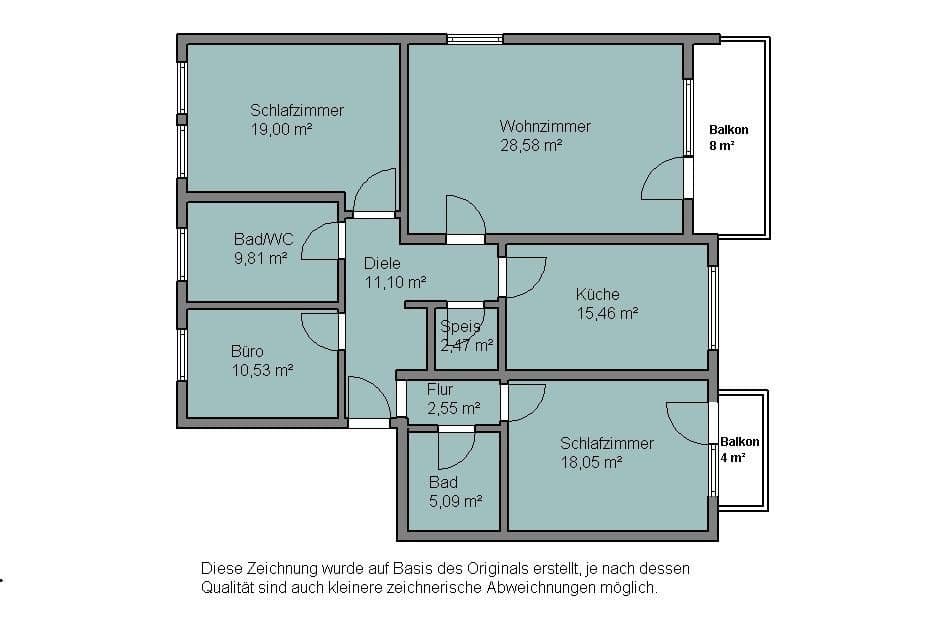 Predaj bytu 4-izbový 129 m², Forststr. 24, Rosenheim, Bavorsko Predaj bytu 4-izbový 129 m², Forststr. 24, Rosenheim, Bavorsko