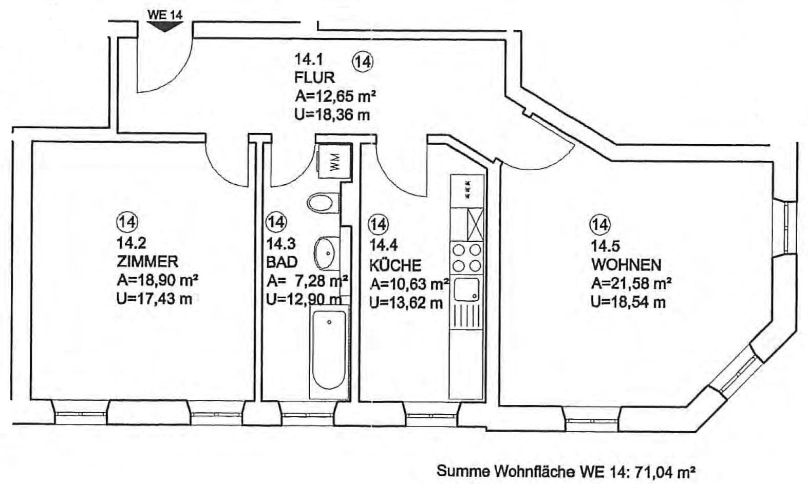 Prenájom bytu 2-izbový 72 m², Wurzner Straße 11, Leipzig, Sasko Prenájom bytu 2-izbový 72 m², Wurzner Straße 11, Leipzig, Sasko