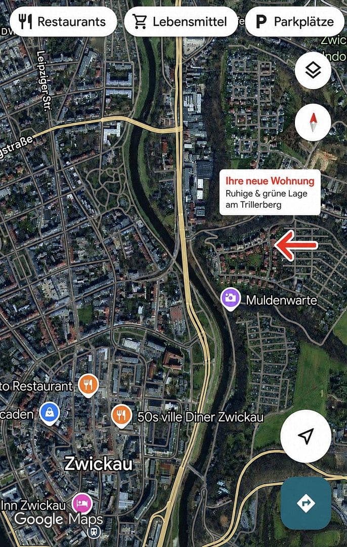 Prenájom bytu 2-izbový 59 m², Hans Sachs Straße 11, Zwickau, Sasko Prenájom bytu 2-izbový 59 m², Hans Sachs Straße 11, Zwickau, Sasko