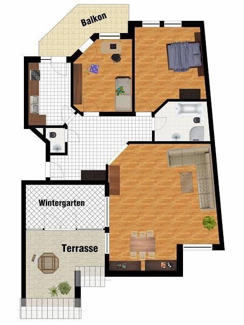 Prenájom bytu 3-izbový 110 m², Frankfurter Str.214, Köln, Severné Porýnie - Westfálsko Prenájom bytu 3-izbový 110 m², Frankfurter Str.214, Köln, Severné Porýnie - Westfálsko