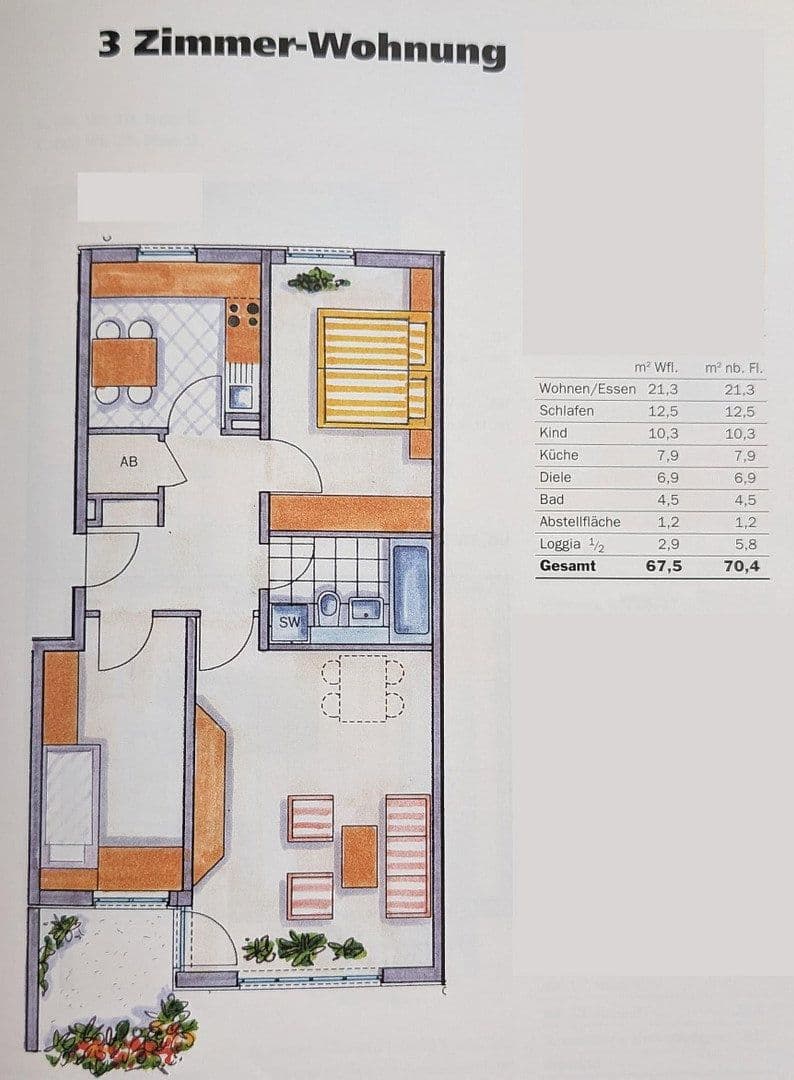 Prenájom bytu 3-izbový 68 m², Wollgrasweg 2, Schöneiche bei Berlin, Brandenbursko Prenájom bytu 3-izbový 68 m², Wollgrasweg 2, Schöneiche bei Berlin, Brandenbursko