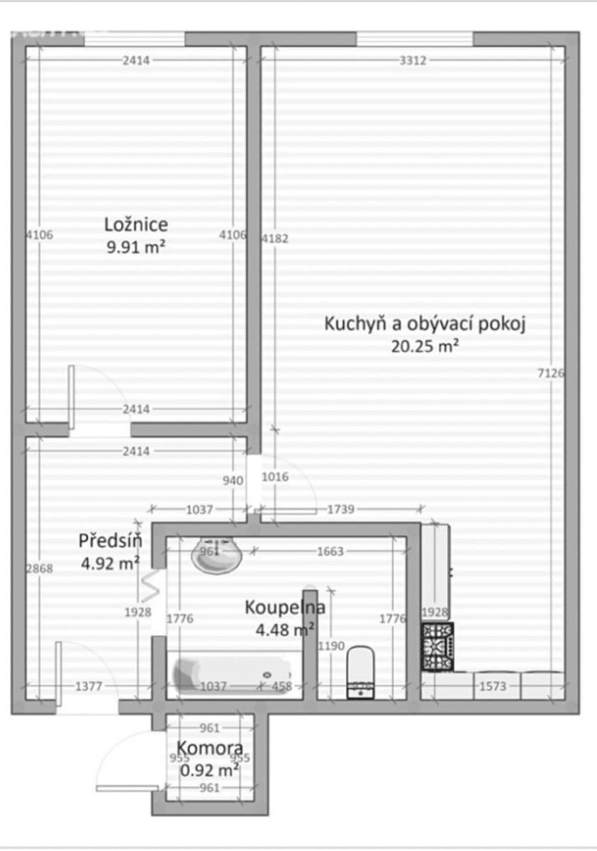 Predaj bytu 2-izbový 45 m², Obchodní, Štětí, Ústecký kraj Predaj bytu 2-izbový 45 m², Obchodní, Štětí, Ústecký kraj