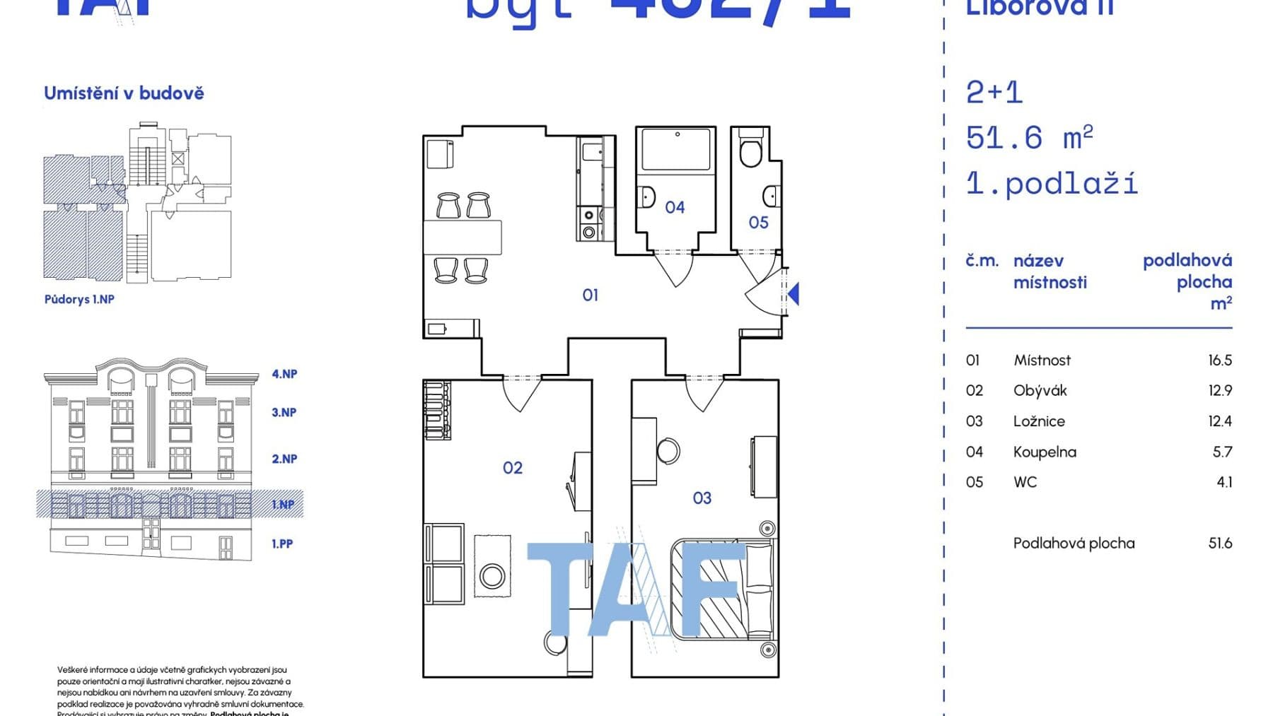 Predaj bytu 2-izbový 52 m², Liborova, Praha, Praha Predaj bytu 2-izbový 52 m², Liborova, Praha, Praha