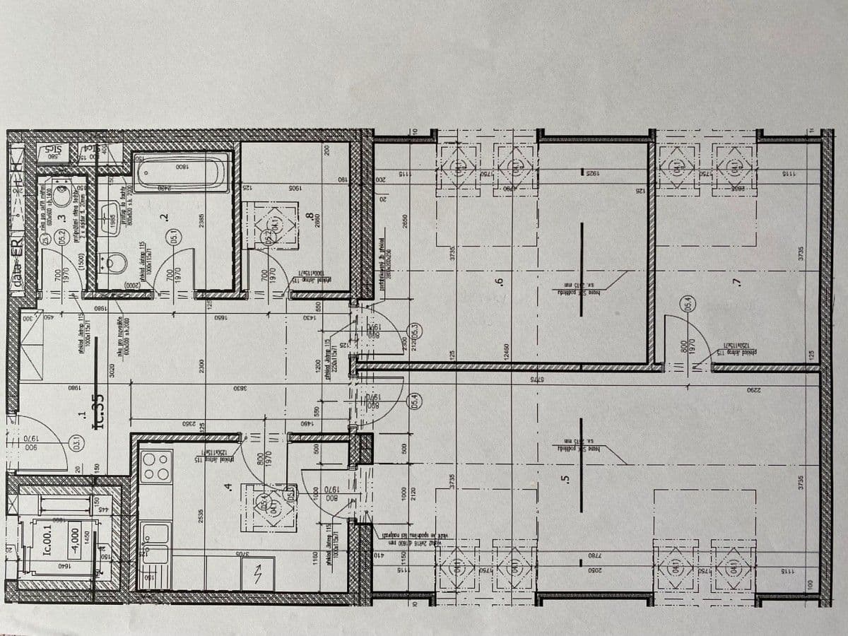 Prenájom bytu 3-izbový 106 m², Mladých Běchovic, Praha, Praha Prenájom bytu 3-izbový 106 m², Mladých Běchovic, Praha, Praha