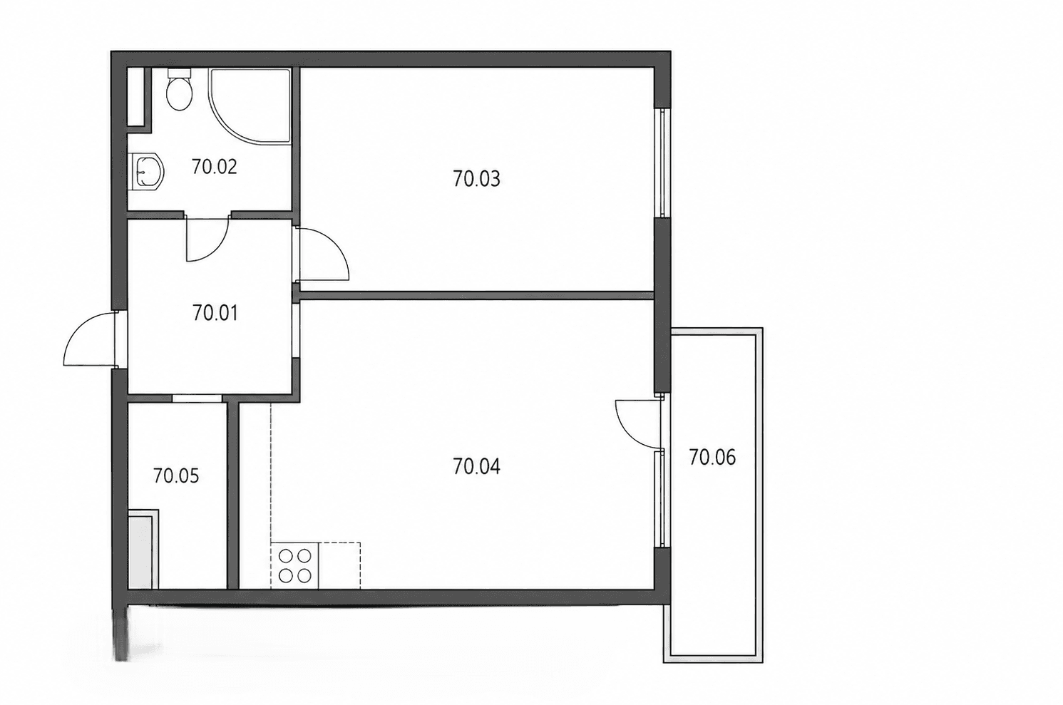 Prenájom bytu 2-izbový 52 m², Velenovského, Praha, Praha Prenájom bytu 2-izbový 52 m², Velenovského, Praha, Praha