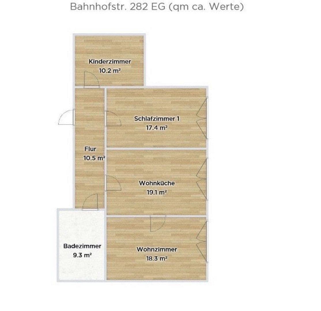 Prenájom bytu 3-izbový 85 m², Bahnhofstr. 282, Herne, Severné Porýnie - Westfálsko Prenájom bytu 3-izbový 85 m², Bahnhofstr. 282, Herne, Severné Porýnie - Westfálsko