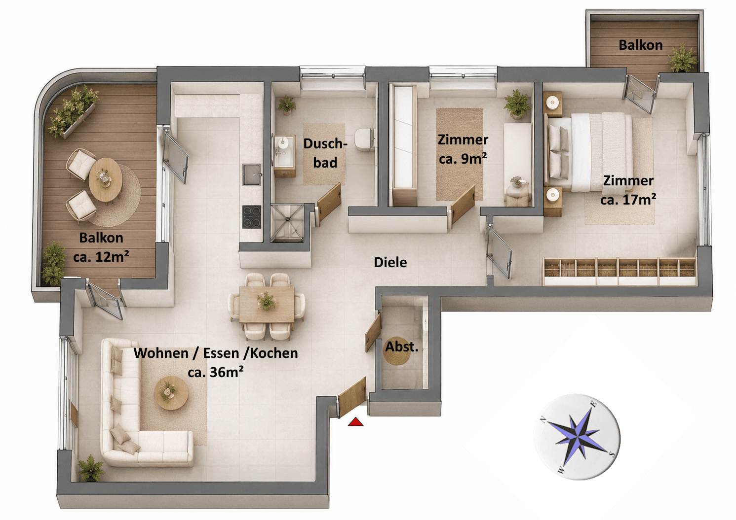 Predaj bytu 3-izbový 87 m², Zum Großen Zernsee 4D, Werder (Havel), Brandenbursko Predaj bytu 3-izbový 87 m², Zum Großen Zernsee 4D, Werder (Havel), Brandenbursko
