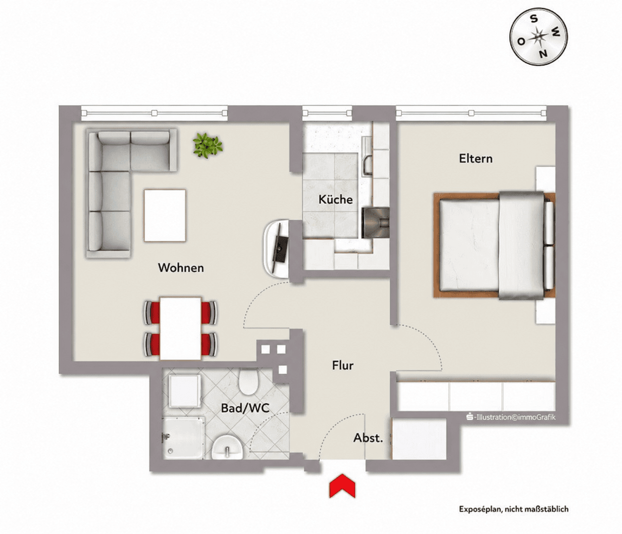 Prenájom bytu 2-izbový 54 m², Schöpfstraße 9, Nürnberg, Bavorsko Prenájom bytu 2-izbový 54 m², Schöpfstraße 9, Nürnberg, Bavorsko