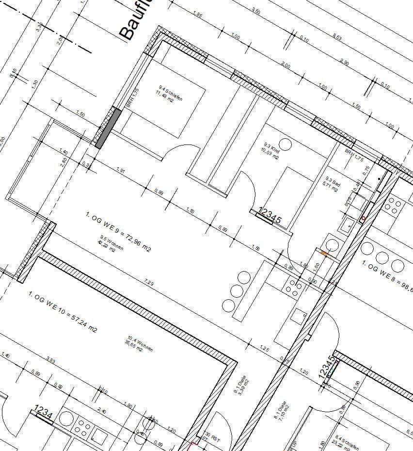 Prenájom bytu 3-izbový 73 m², Lantzalle 1, Düsseldorf, Severné Porýnie - Westfálsko Prenájom bytu 3-izbový 73 m², Lantzalle 1, Düsseldorf, Severné Porýnie - Westfálsko