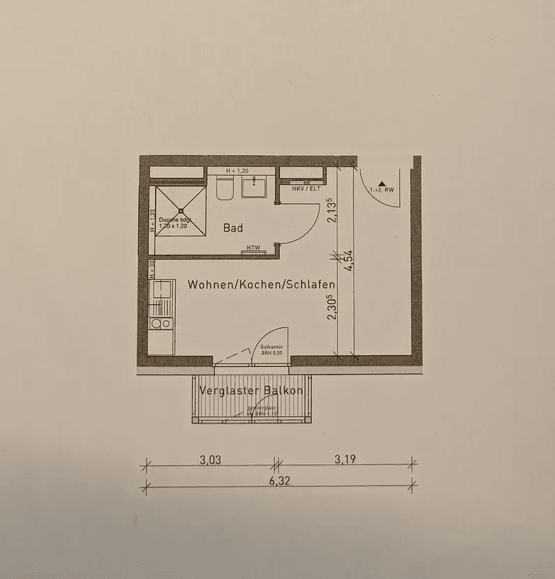 Prenájom bytu 1-izbový 30 m², Rembrandtstraße 20, Berlin, Berlín Prenájom bytu 1-izbový 30 m², Rembrandtstraße 20, Berlin, Berlín