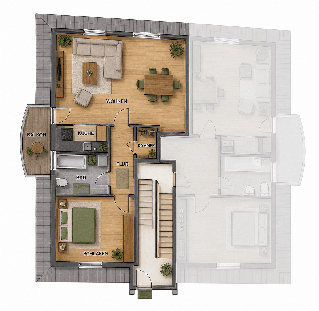 Prenájom bytu 1-izbový 39 m², Aschheimer Straße 8, Feldkirchen, Bavorsko Prenájom bytu 1-izbový 39 m², Aschheimer Straße 8, Feldkirchen, Bavorsko
