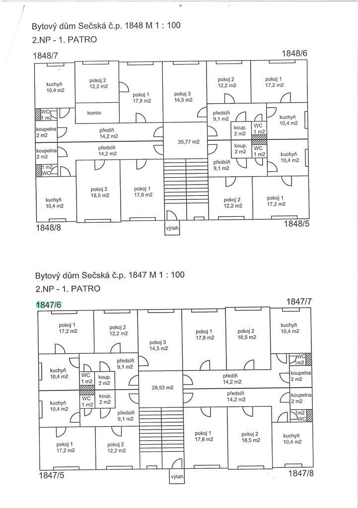 Predaj bytu 3-izbový 68 m², Sečská, Praha, Praha Predaj bytu 3-izbový 68 m², Sečská, Praha, Praha