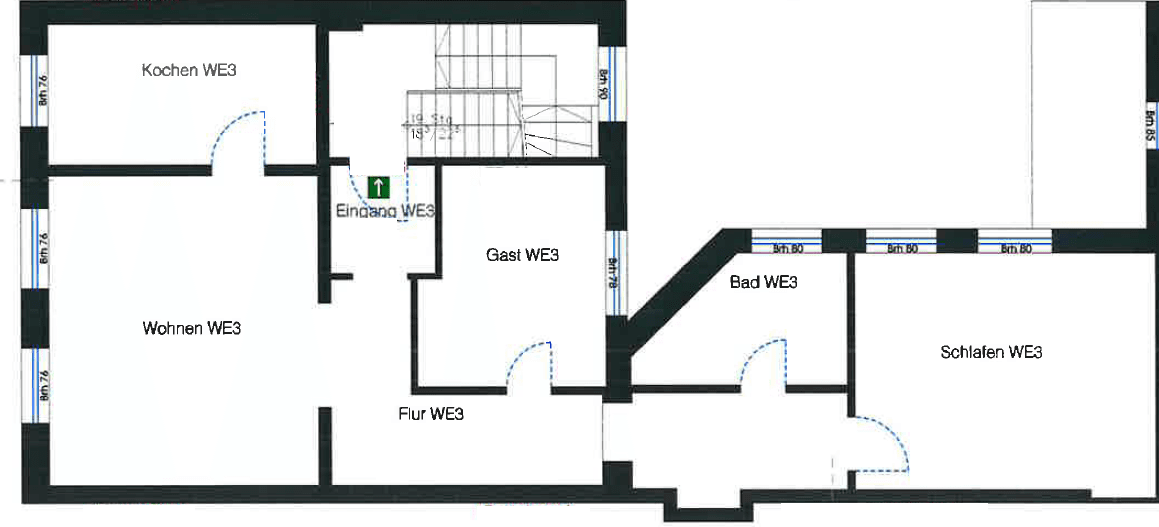 Prenájom bytu 3-izbový 82 m², Bahnstraße 34, Mönchengladbach, Severné Porýnie - Westfálsko Prenájom bytu 3-izbový 82 m², Bahnstraße 34, Mönchengladbach, Severné Porýnie - Westfálsko