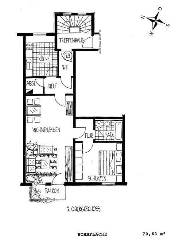 Prenájom bytu 2-izbový 71 m², Am Klemmberg 9, Weißenfels, Sasko-Anhaltsko Prenájom bytu 2-izbový 71 m², Am Klemmberg 9, Weißenfels, Sasko-Anhaltsko