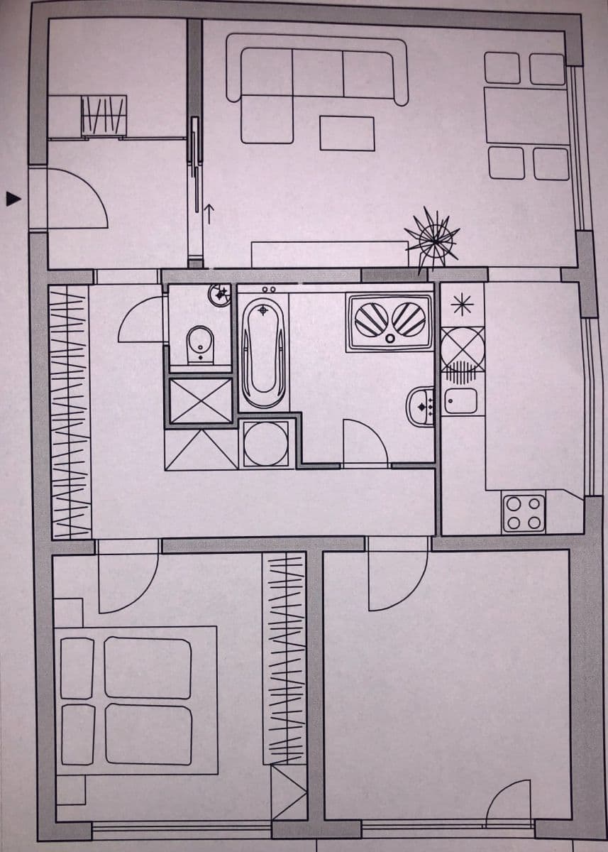 Prenájom bytu 3-izbový 73 m², Počernická, Praha, Praha Prenájom bytu 3-izbový 73 m², Počernická, Praha, Praha