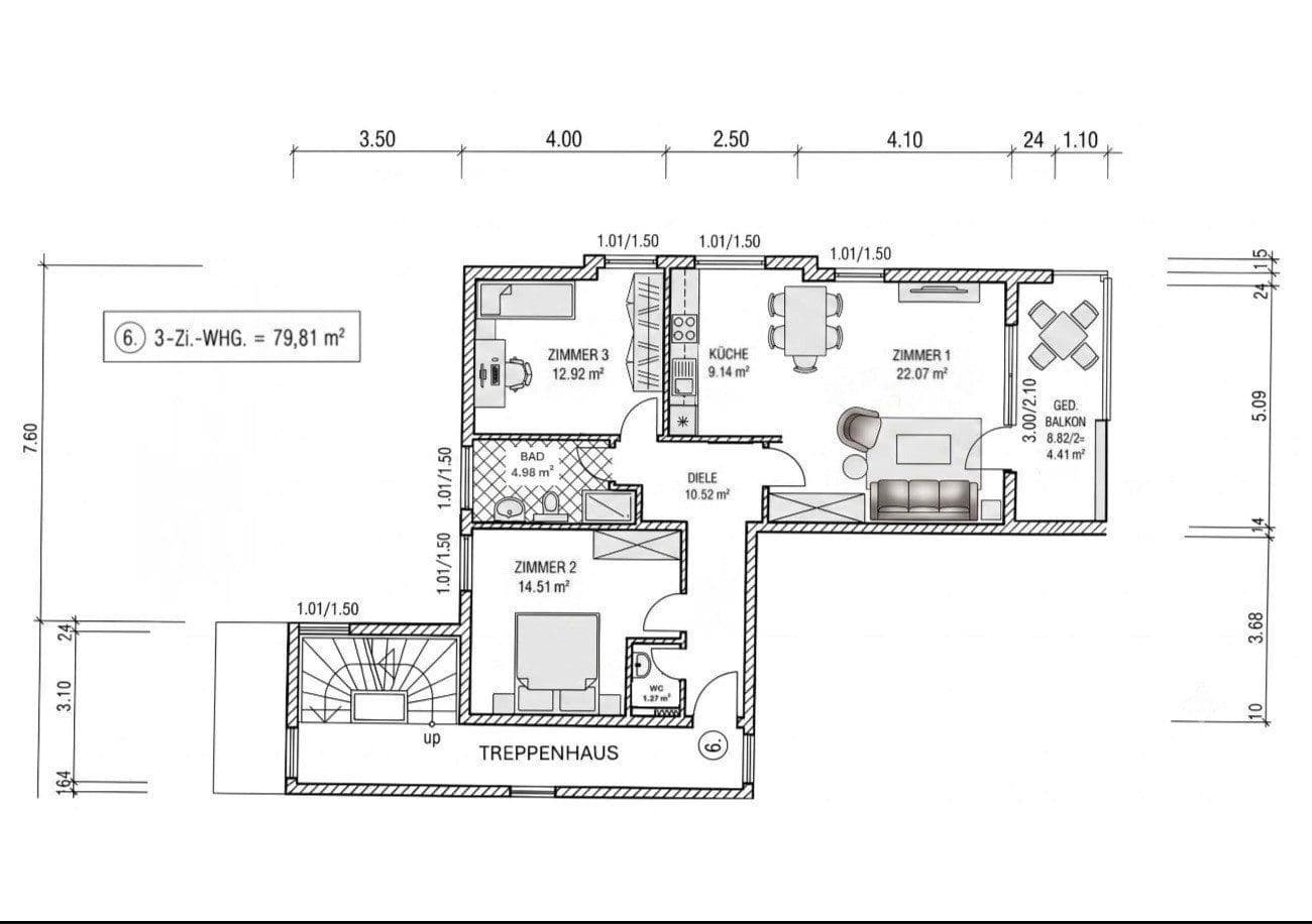 Predaj bytu 3-izbový 80 m², Lutherstraße 9c, Großröhrsdorf, Sasko Predaj bytu 3-izbový 80 m², Lutherstraße 9c, Großröhrsdorf, Sasko