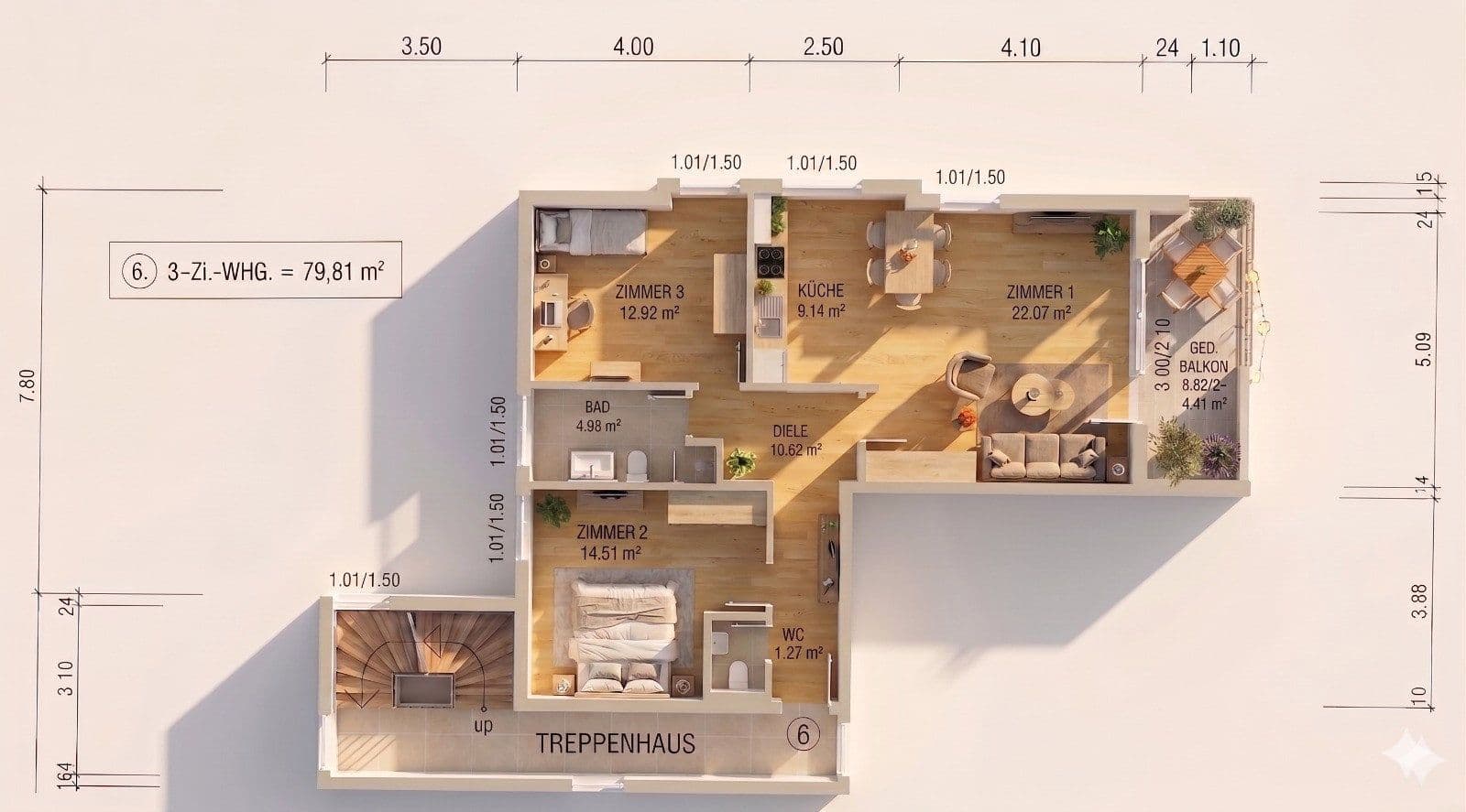 Predaj bytu 3-izbový 80 m², Lutherstraße 9c, Großröhrsdorf, Sasko Predaj bytu 3-izbový 80 m², Lutherstraße 9c, Großröhrsdorf, Sasko