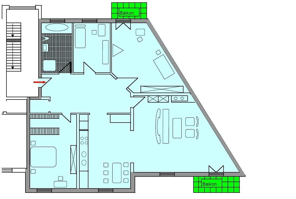 Predaj bytu 4-izbový 108 m², Hirschaid, Bavorsko Predaj bytu 4-izbový 108 m², Hirschaid, Bavorsko