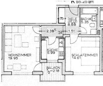 Predaj bytu 2-izbový 56 m², Landshut, Bavorsko Predaj bytu 2-izbový 56 m², Landshut, Bavorsko