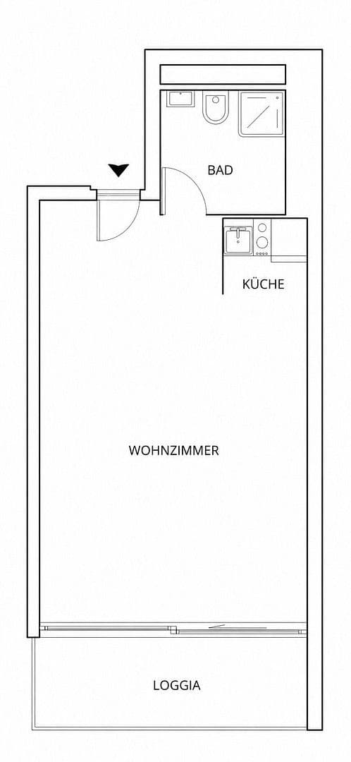 Prenájom bytu 1-izbový 33 m², Wiener Weg 1a, Köln, Severné Porýnie - Westfálsko Prenájom bytu 1-izbový 33 m², Wiener Weg 1a, Köln, Severné Porýnie - Westfálsko