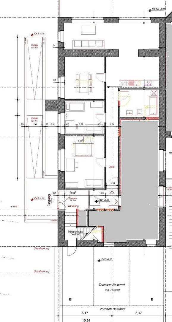 Prenájom bytu 4-izbový 104 m², Bahnhofstr. 25, Mosbach, Bádensko-Wurttembersko Prenájom bytu 4-izbový 104 m², Bahnhofstr. 25, Mosbach, Bádensko-Wurttembersko