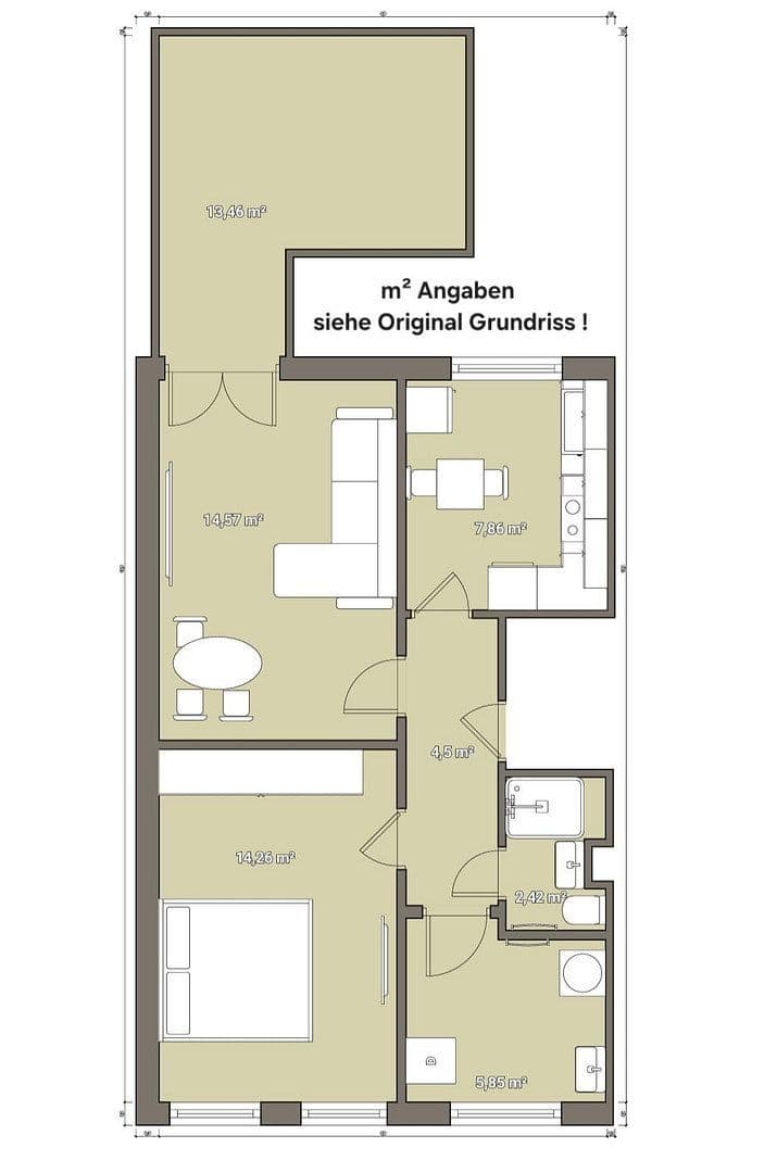 Predaj bytu 2-izbový 55 m², Bremen, Brémy Predaj bytu 2-izbový 55 m², Bremen, Brémy