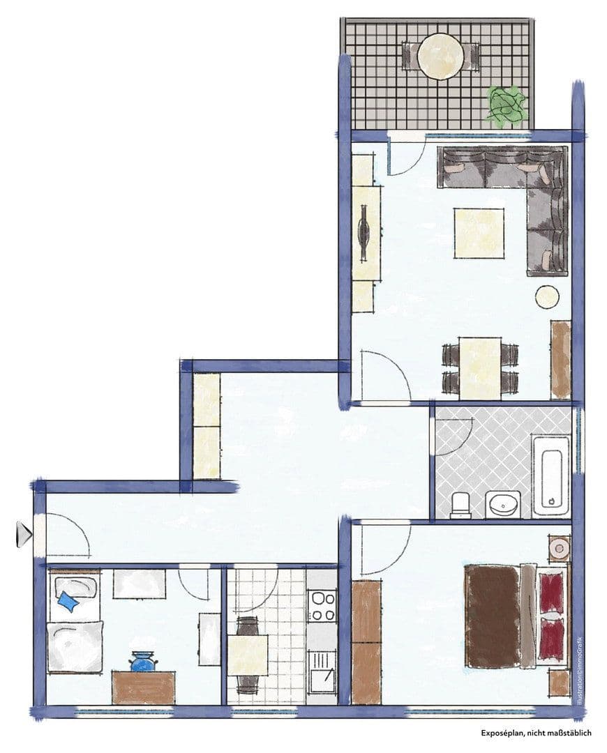 Prenájom bytu 3-izbový 73 m², Mühlengrund 24, Rödermark, Hesensko Prenájom bytu 3-izbový 73 m², Mühlengrund 24, Rödermark, Hesensko