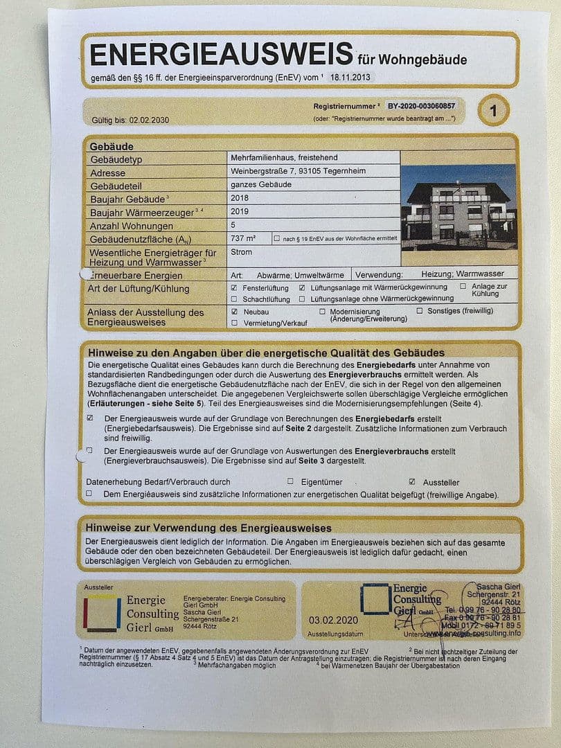 Predaj bytu 4-izbový 125 m², Weinbergstraße 7, Tegernheim, Bavorsko Predaj bytu 4-izbový 125 m², Weinbergstraße 7, Tegernheim, Bavorsko