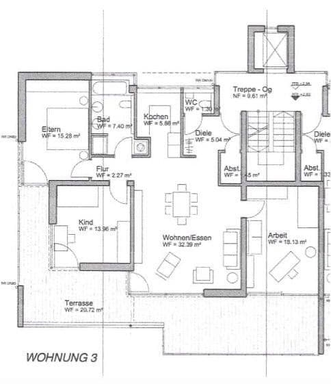 Prenájom bytu 4-izbový 123 m², Aldingen, Bádensko-Wurttembersko Prenájom bytu 4-izbový 123 m², Aldingen, Bádensko-Wurttembersko
