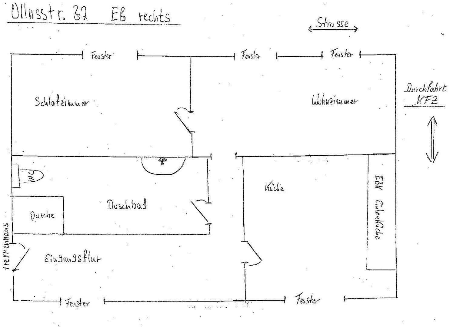 Prenájom bytu 2-izbový 50 m², Ollnsstrasse 32, Elmshorn, Šlezvicko-Holštajnsko Prenájom bytu 2-izbový 50 m², Ollnsstrasse 32, Elmshorn, Šlezvicko-Holštajnsko