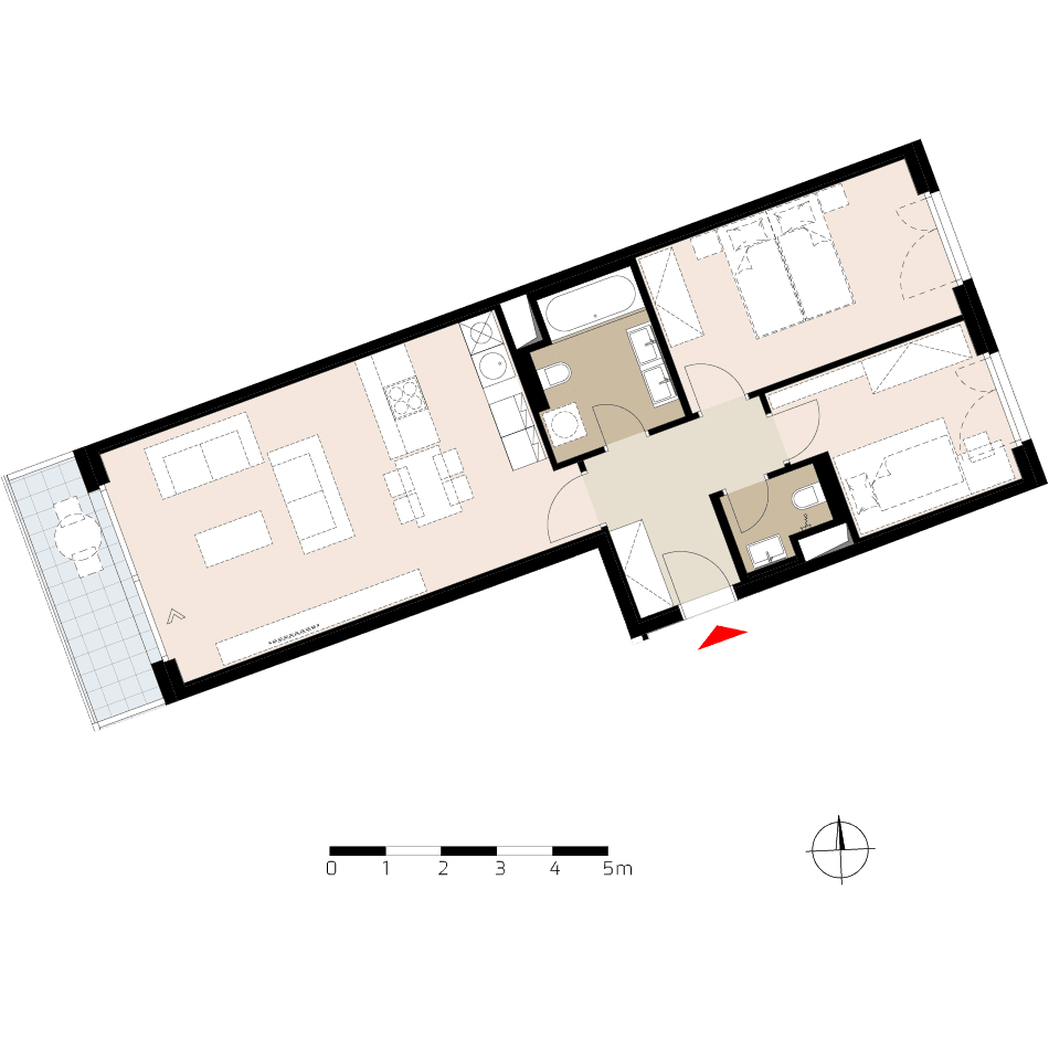 Prenájom bytu 3-izbový 71 m², Krásova, Praha, Praha Prenájom bytu 3-izbový 71 m², Krásova, Praha, Praha