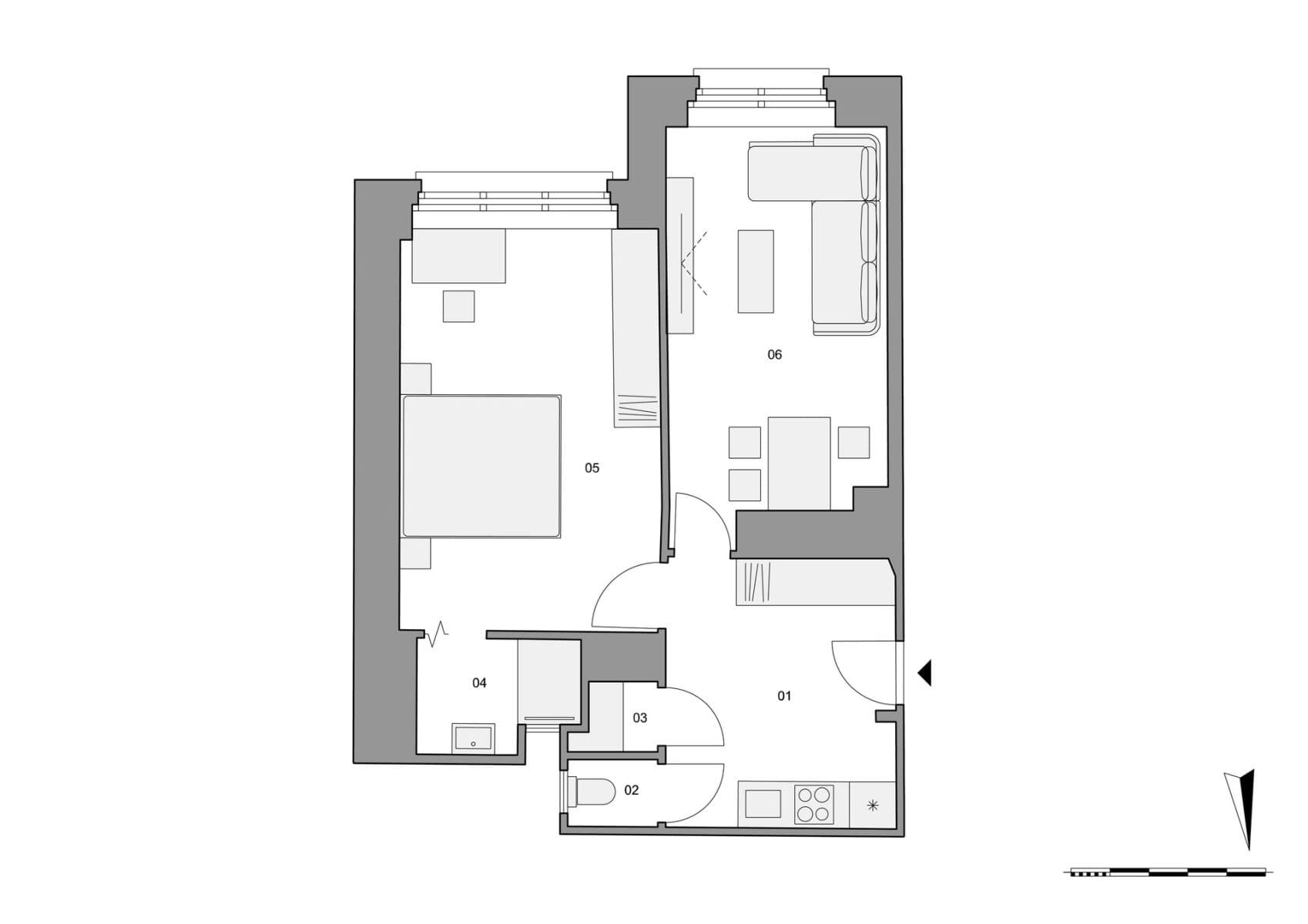 Predaj bytu 2-izbový 51 m², Vosmíkových, Praha, Praha Predaj bytu 2-izbový 51 m², Vosmíkových, Praha, Praha
