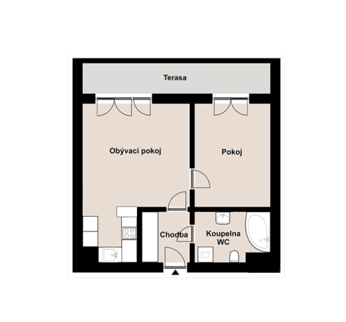 Predaj bytu 2-izbový 51 m², Mikanova, Praha, Praha Predaj bytu 2-izbový 51 m², Mikanova, Praha, Praha
